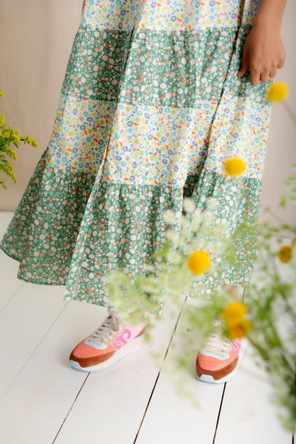 Vada Dress - Spring Greens