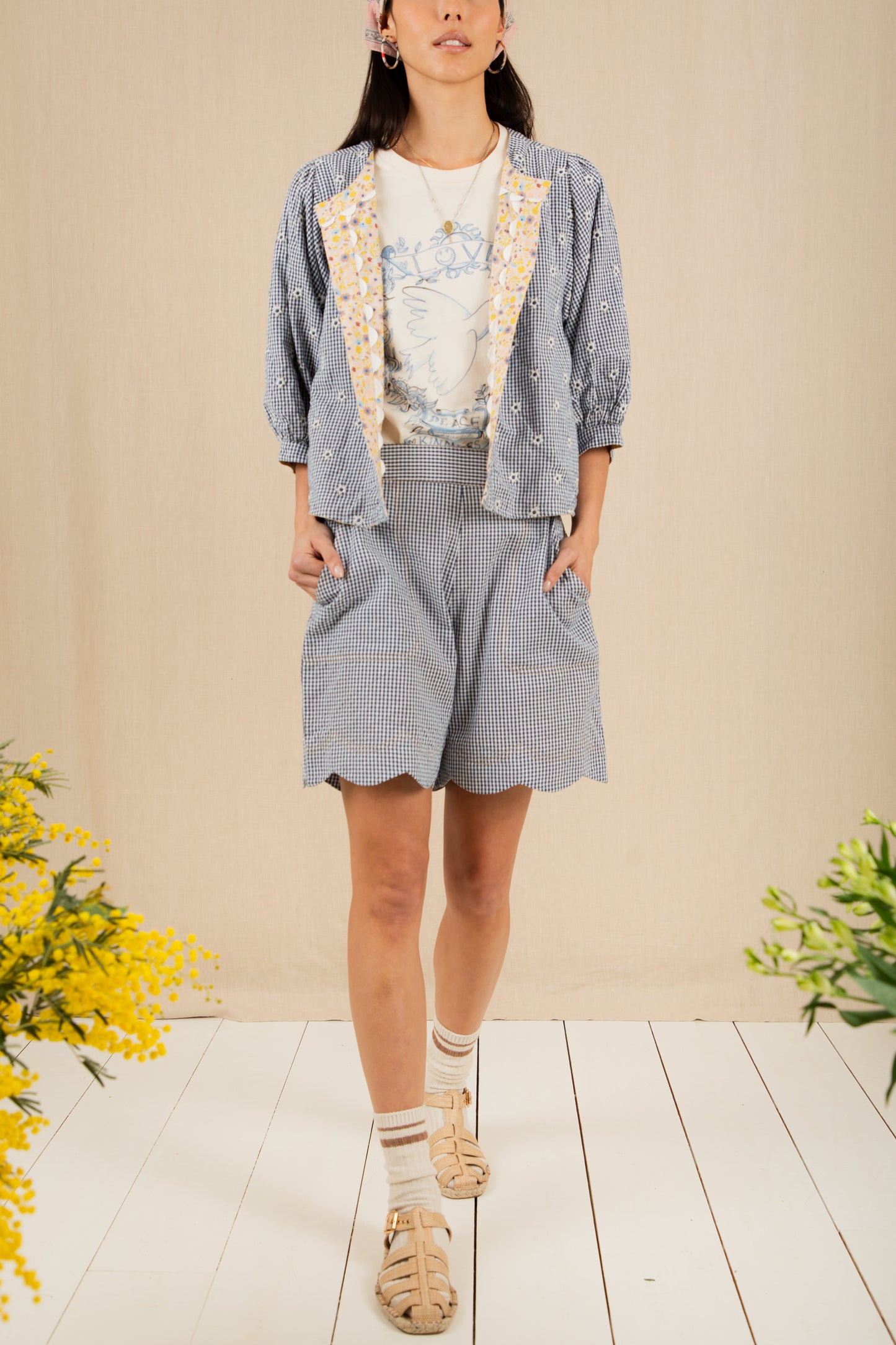 Vida Reversible Jacket - Navy / Lemon Zest