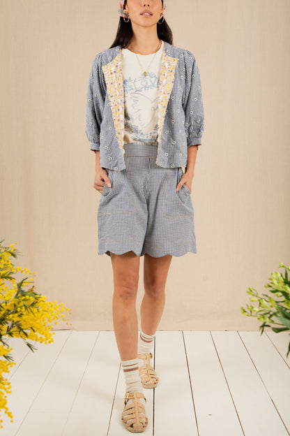 Vida Reversible Jacket - Navy / Lemon Zest