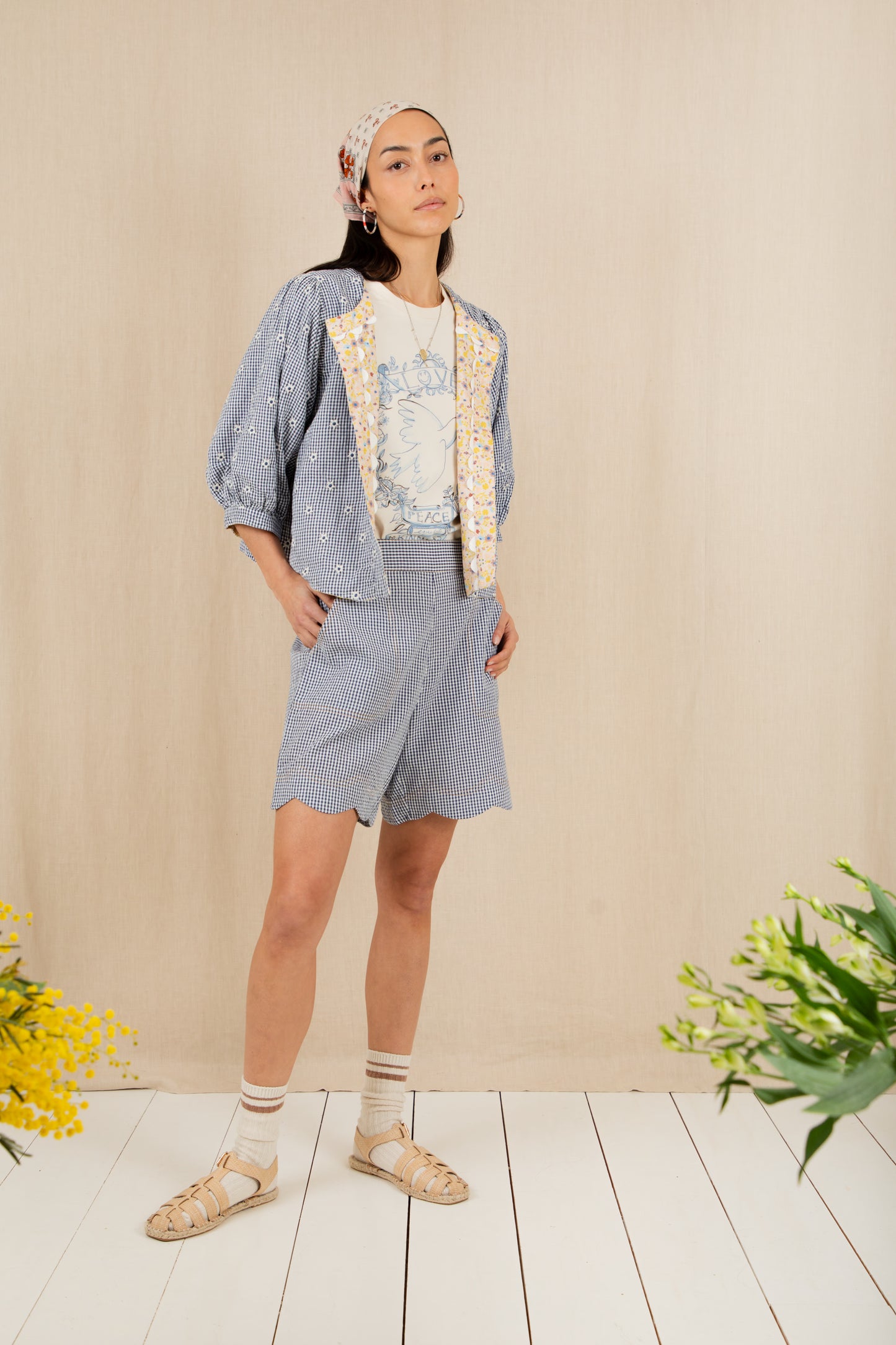 Vida Reversible Jacket - Navy / Lemon Zest