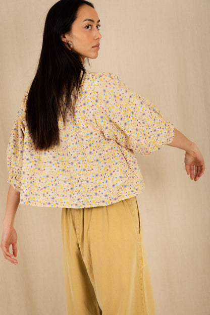 Vida Reversible Jacket - Navy / Lemon Zest