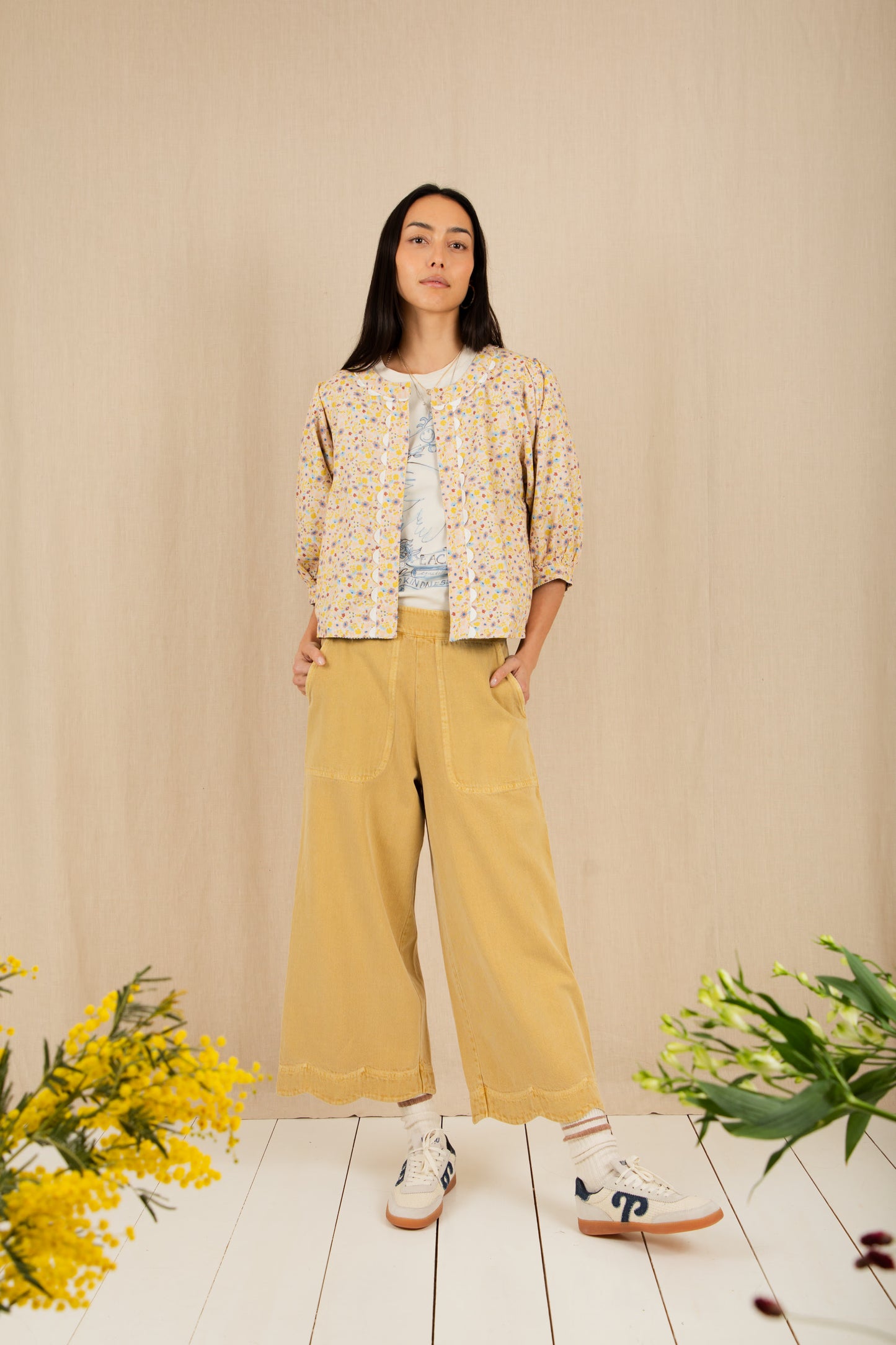 Vida Reversible Jacket - Navy / Lemon Zest