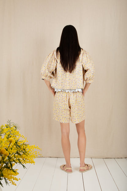 Vida Reversible Jacket - Navy / Lemon Zest