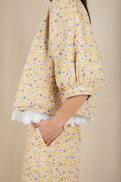 Vida Reversible Jacket - Navy / Lemon Zest