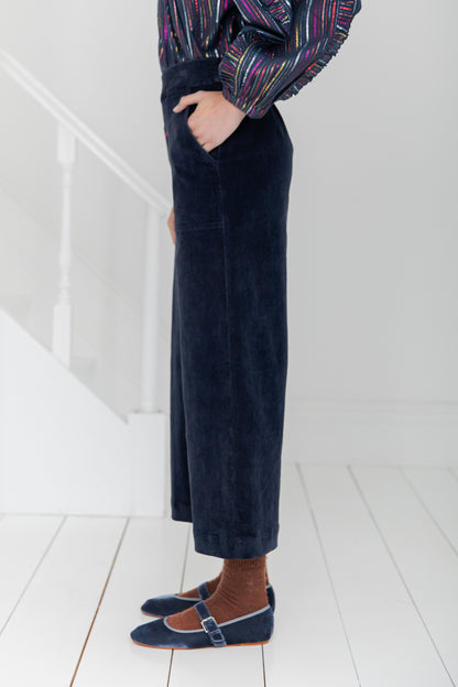 Bijou Wide Leg Trs  - Navy (WS)
