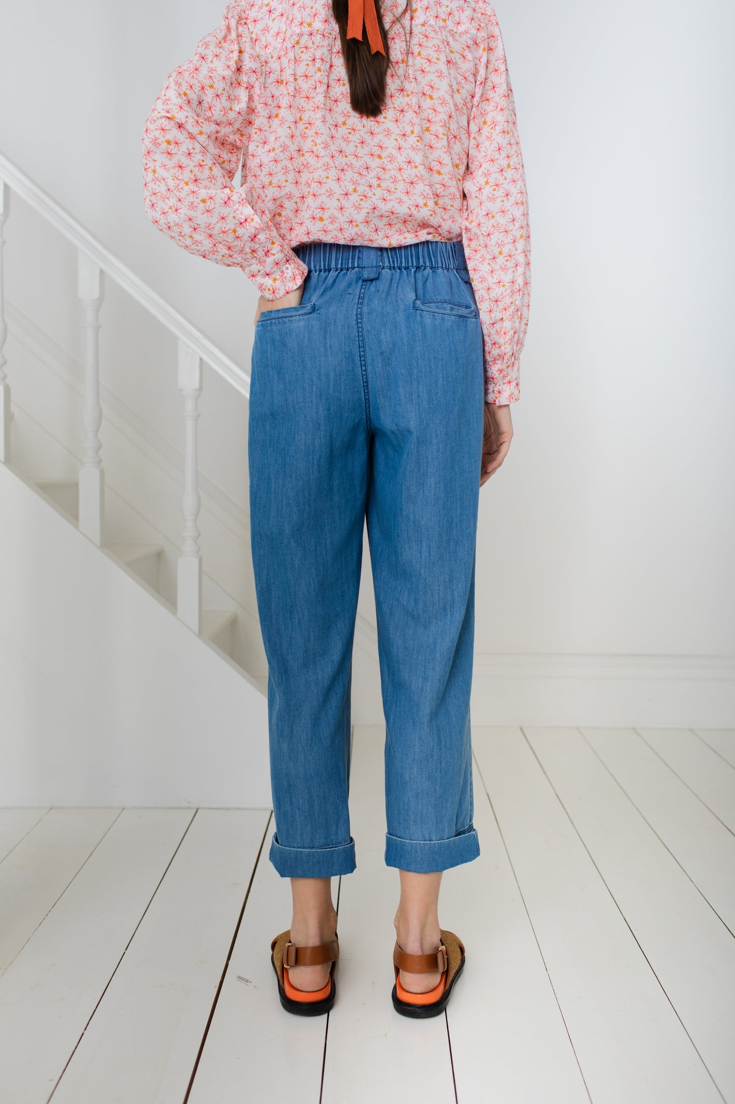 Edie Trouser - Denim Chalk-wash