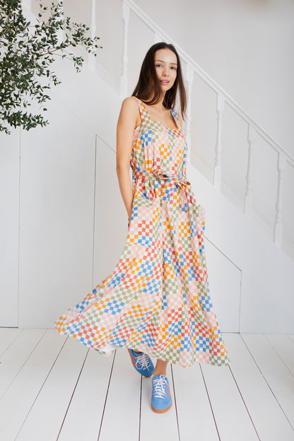 Keiko Dress - Multi Check