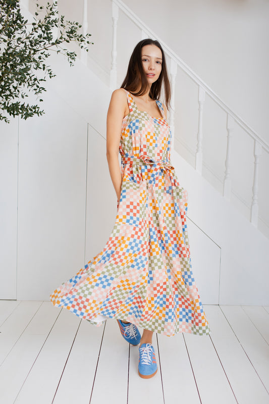 Keiko Dress - Multi Check