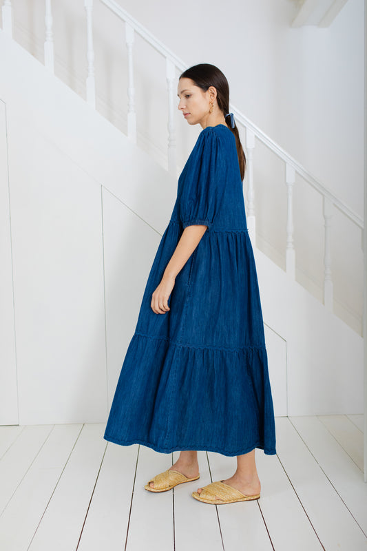Oden Dress - Mid Denim